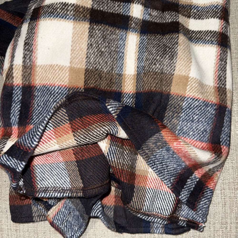 ⭐️Zeagoo Women's Plaid Button Down Shirt - Brown, Cream, Blue - Picture 5 of 5